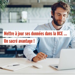 Vous êtes inscrit à la Banque-Carrefour des entreprises ? Actualisez vos données !
